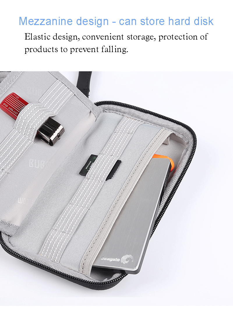 BUBM Tas Gadget Organizer - UVA (ORIGINAL) - Black - JakartaNotebook.com